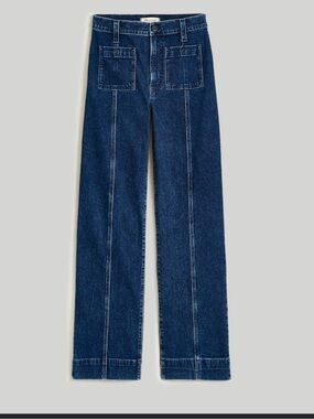 Madewell vintage the perfect wide Leg Dark Blue Denim Jeans